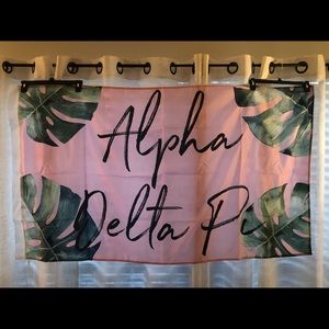 Like new. ADPi sorority flag. 4 x 2.10 ft
